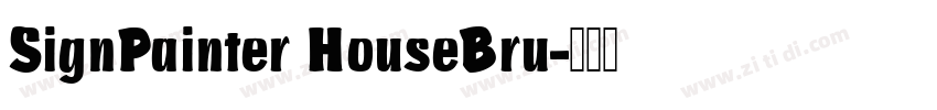 SignPainter HouseBru字体转换